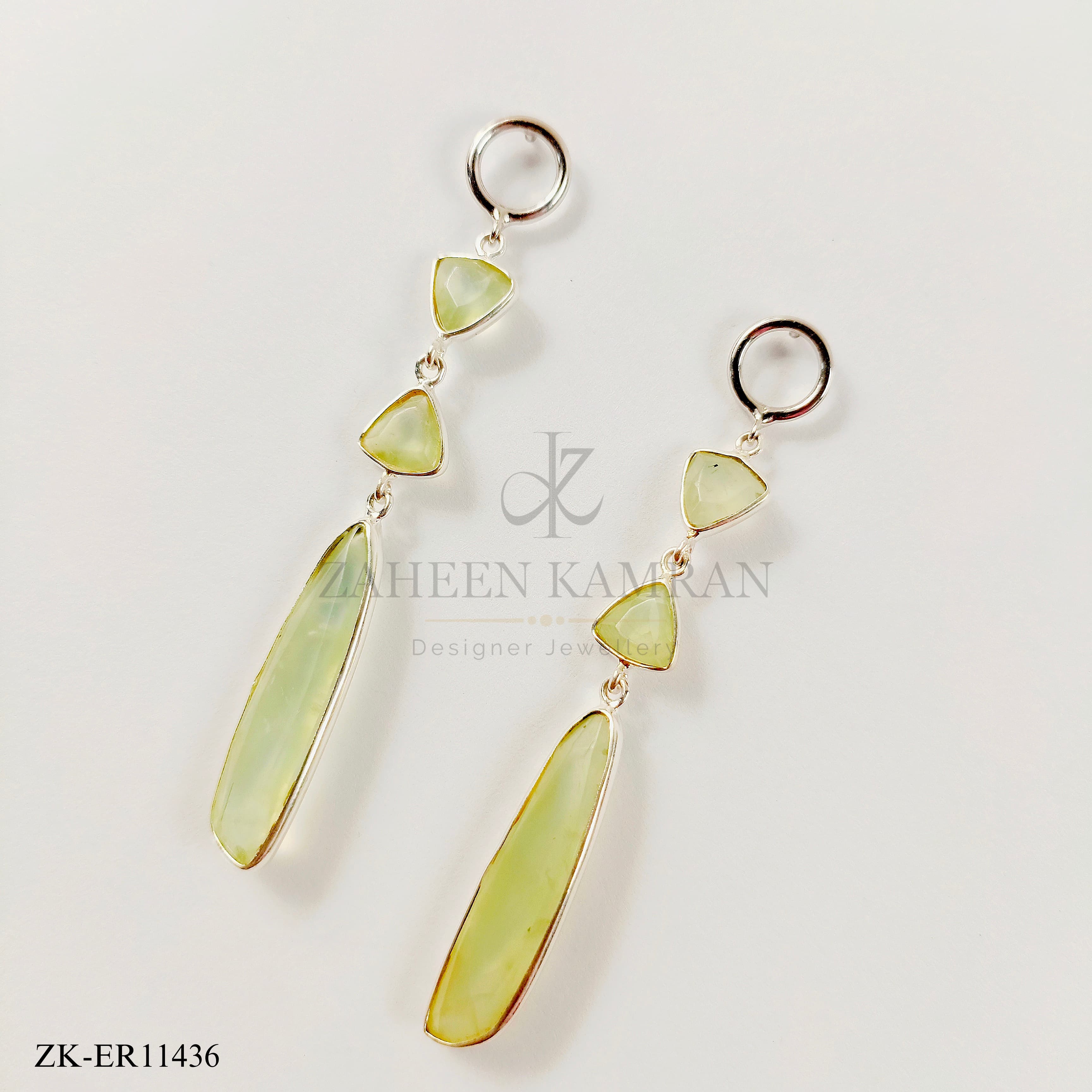 925 EMERALD EARRINGS
