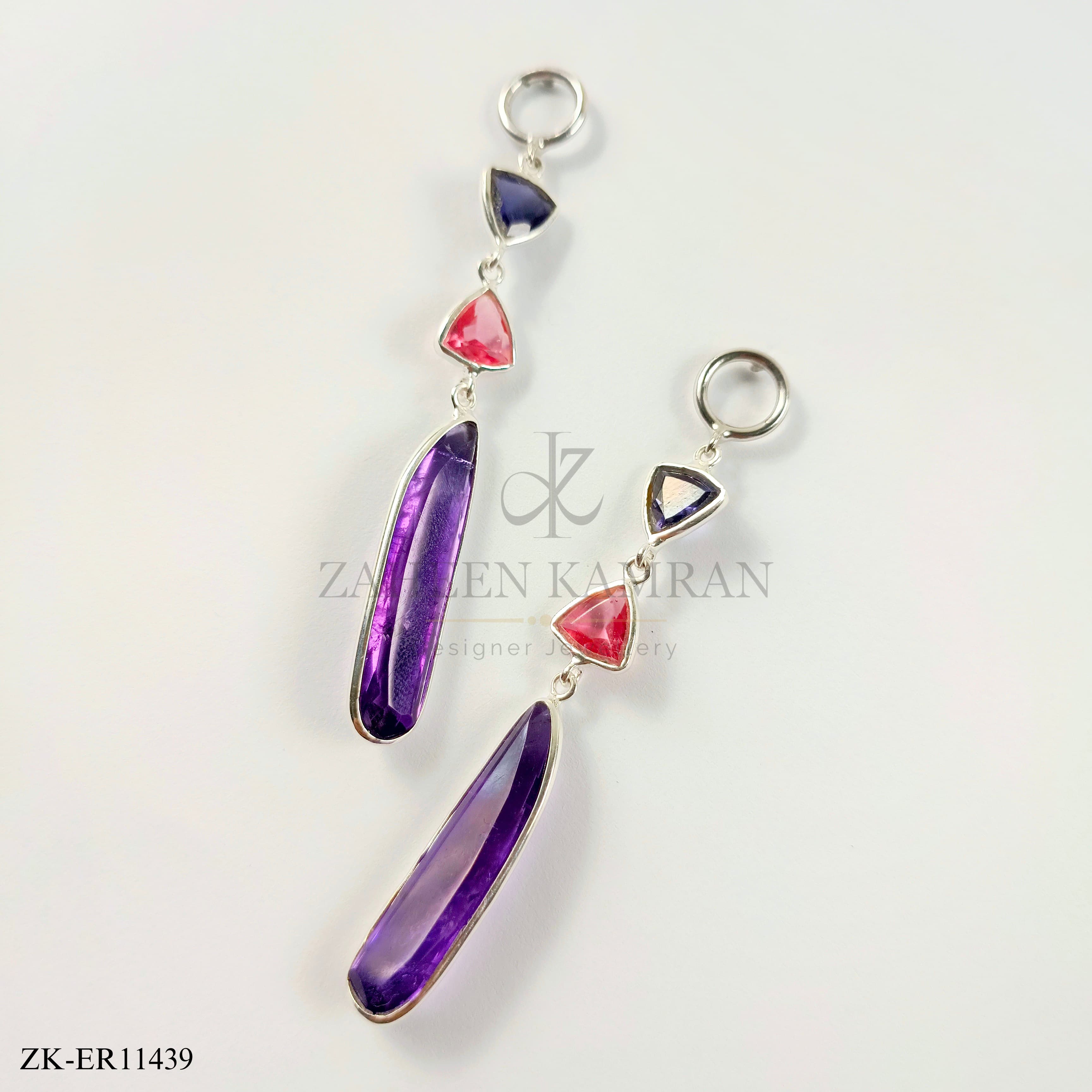 925 AMETHYST EARRINGS