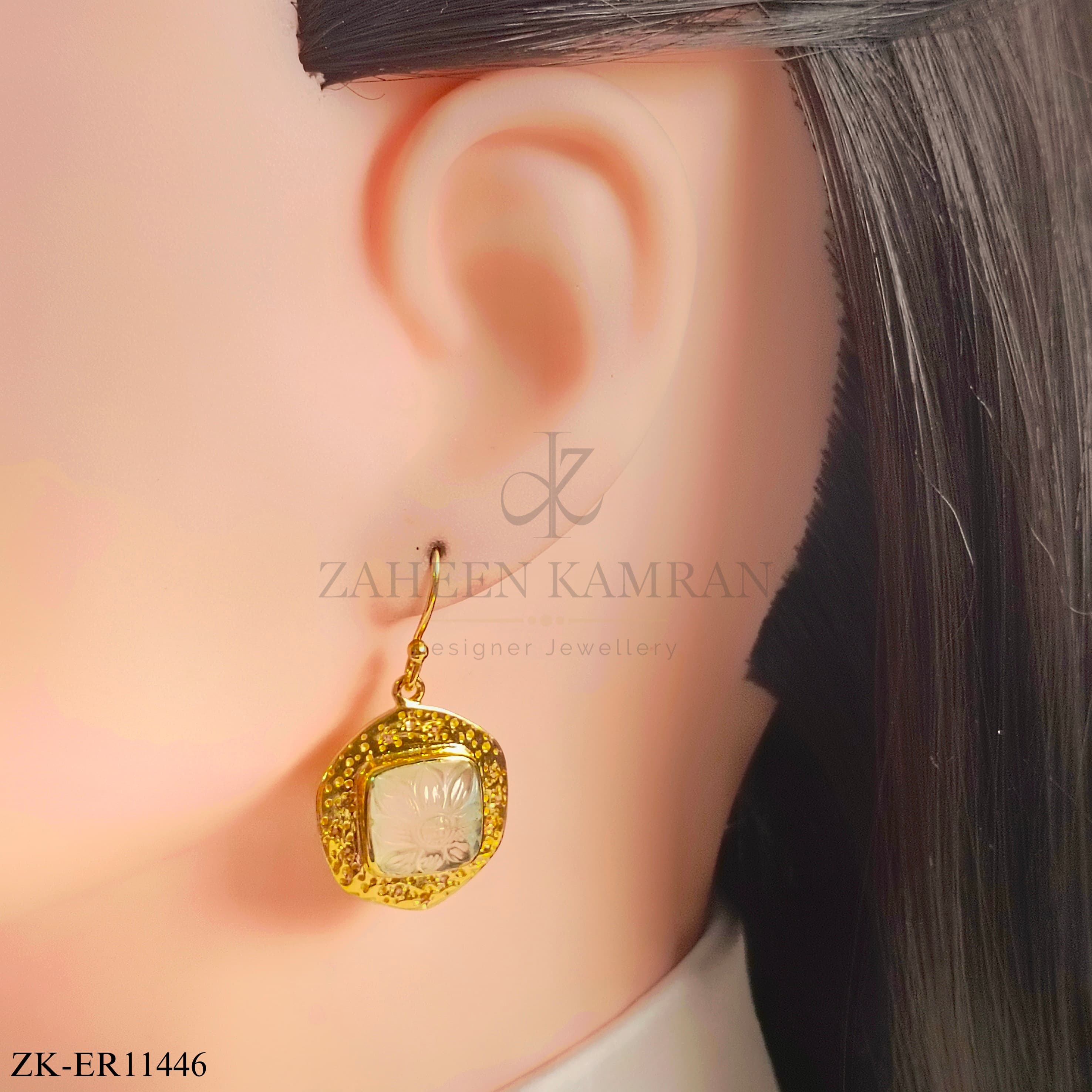 925 EMERALD EARRINGS