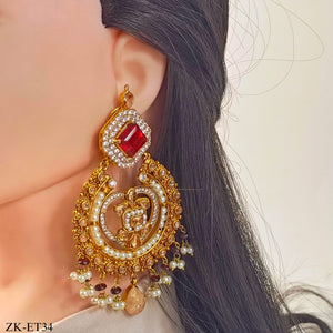 RUBY TIKKA AND EARRINGS