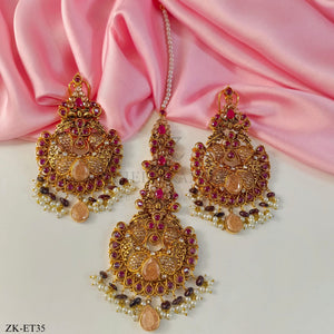 RUBY TIKKA AND EARRINGS