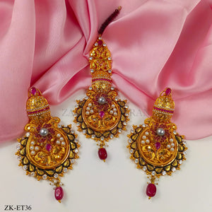 FLORET EARRINGS AND TIKKA