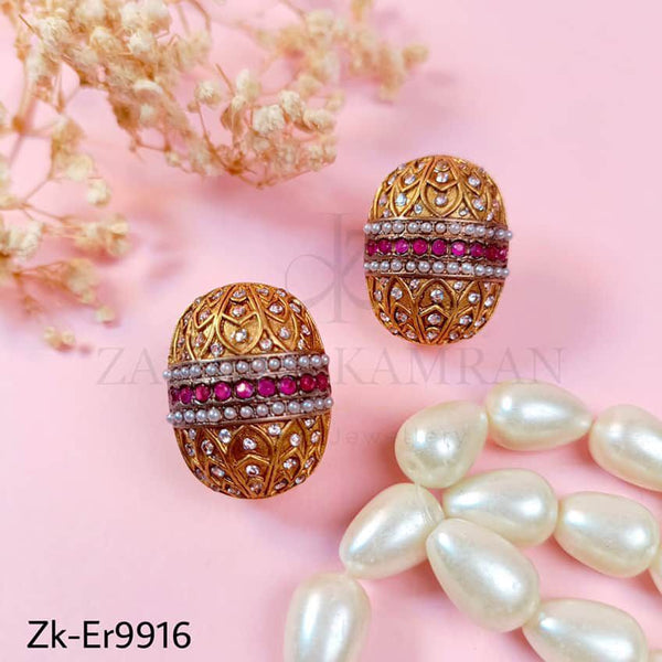 Dholki Earrings Studs