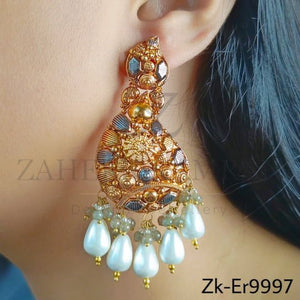 ANTIQUE PETAL EARRINGS