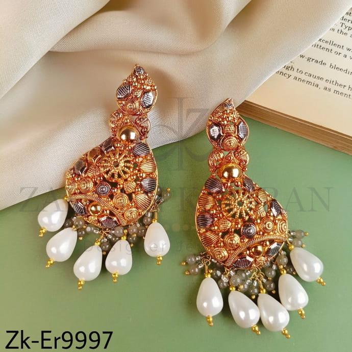 ANTIQUE PETAL EARRINGS