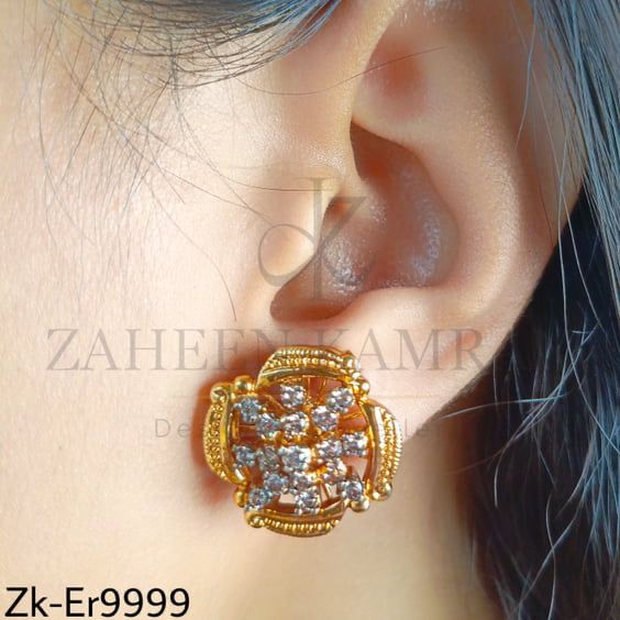 ANTIQUE ZIRCONIA EARRINGS