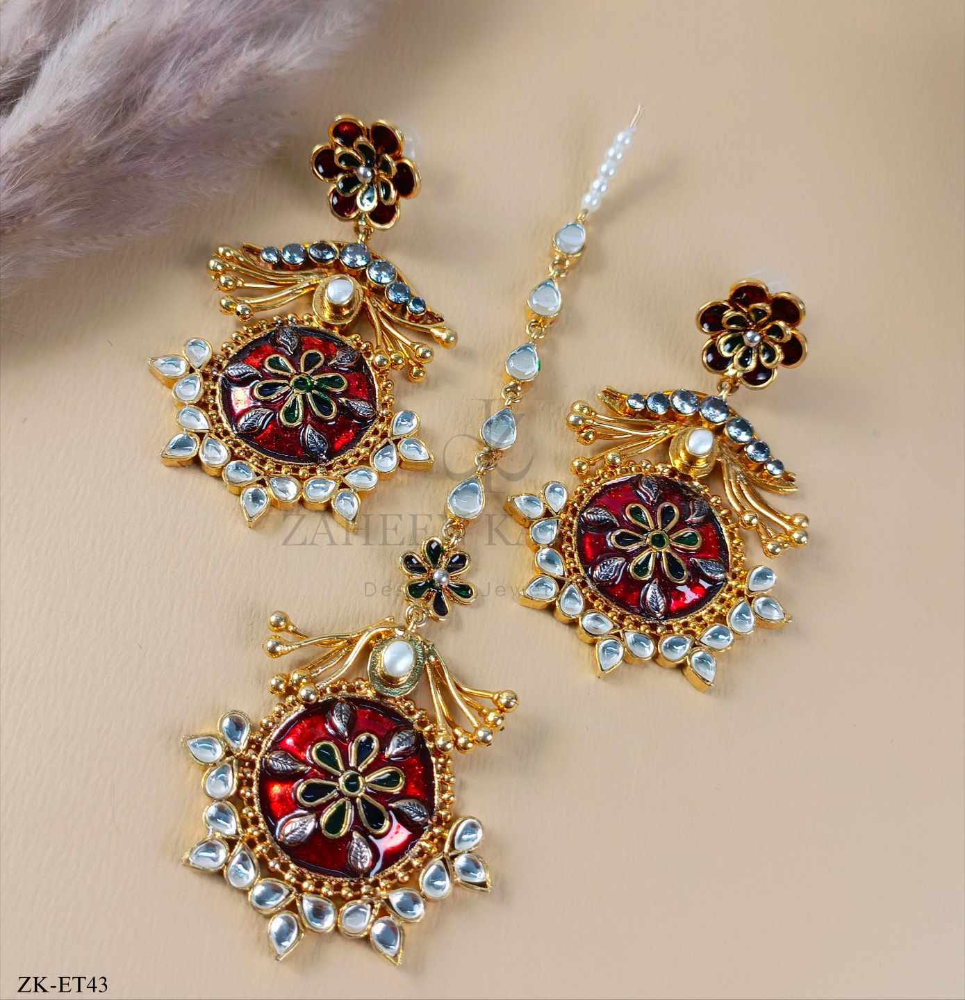 FLORA EARRINGS TIKKA