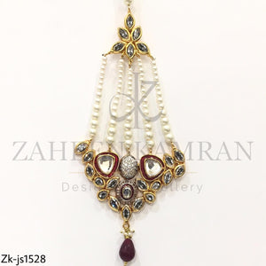 Red Mina Bridal Necklace