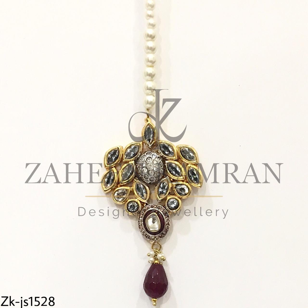Red Mina Bridal Necklace