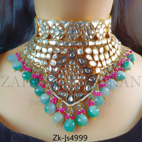 Elegant Ferozi Kundan Set