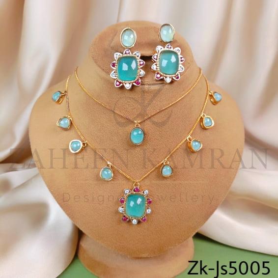 Elegant Turquoise Necklace Set