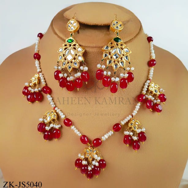 HANGING KUNDAN SET