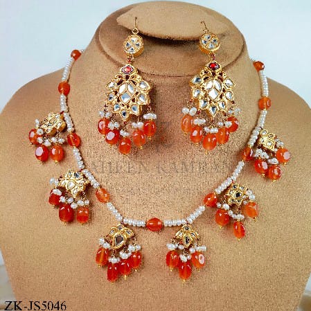 HANGING KUNDAN SET