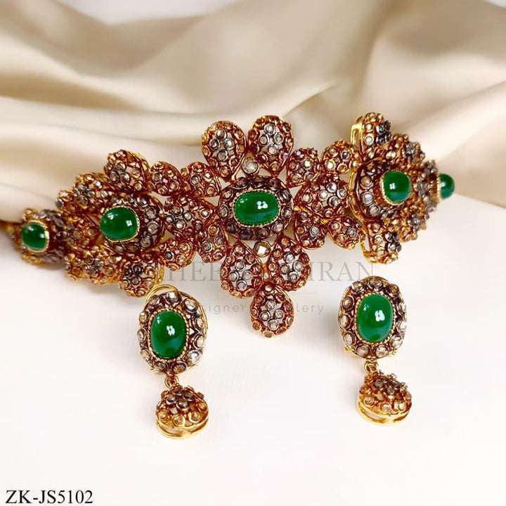 ANTIQUE EMERALD SET