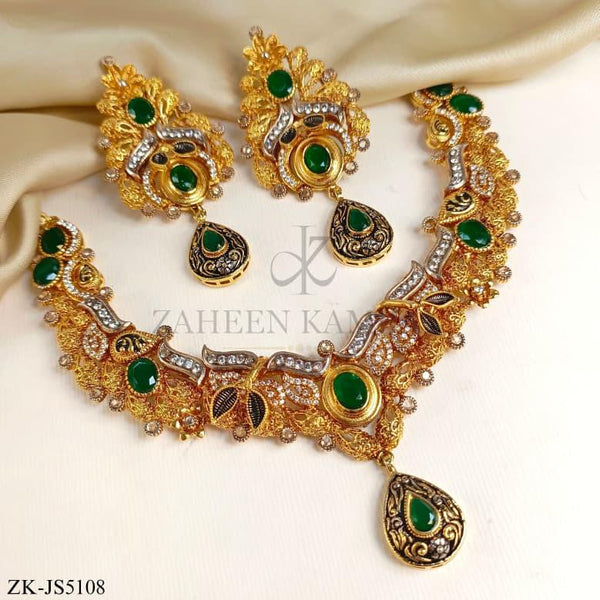 ANTIQUE EMERALD SET