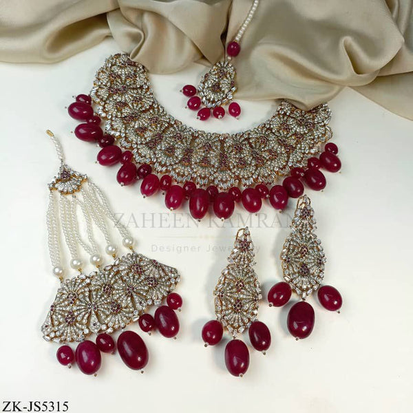 GARNET SILVER SET