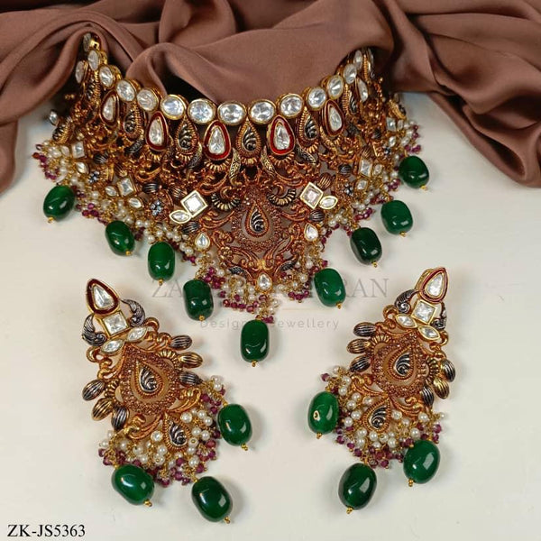 ANTIQUE EMERALD SET