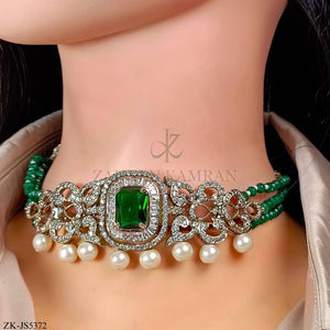 EMERALD SILVER SET