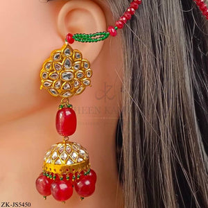 GARNET KUNDAN SET