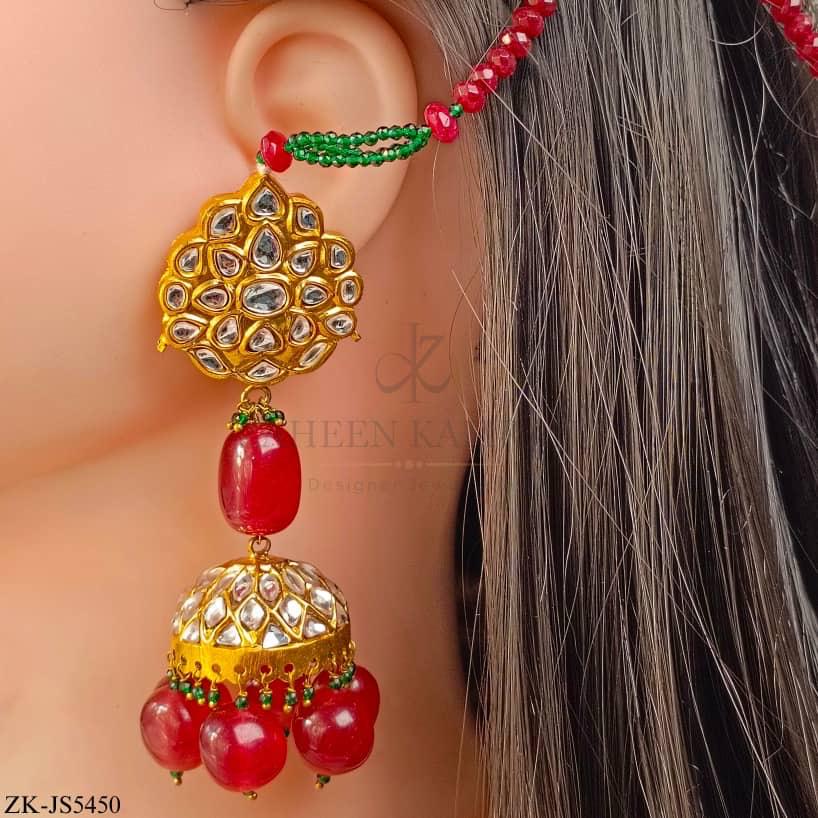 GARNET KUNDAN SET