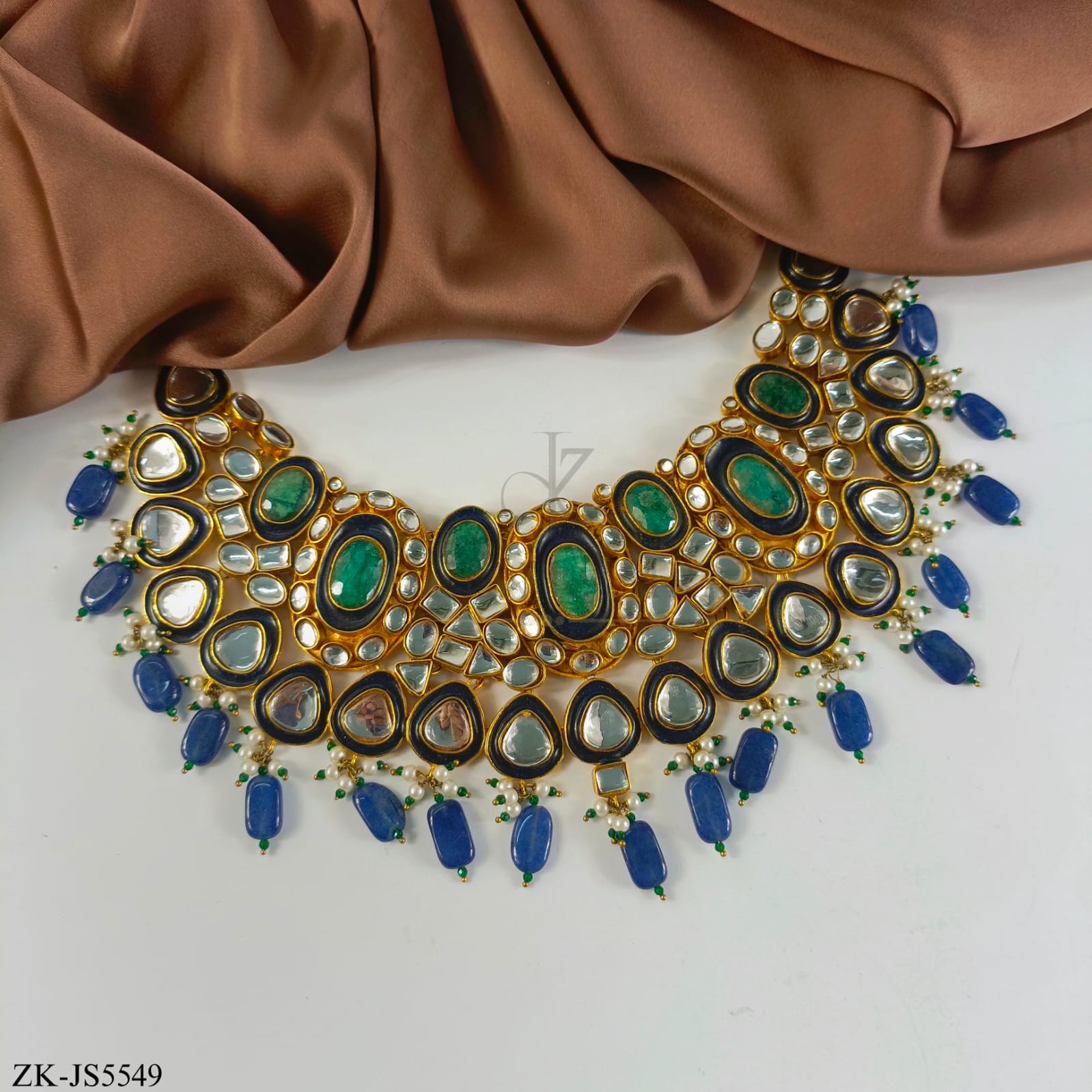 SAPPHIRE KUNDAN SET