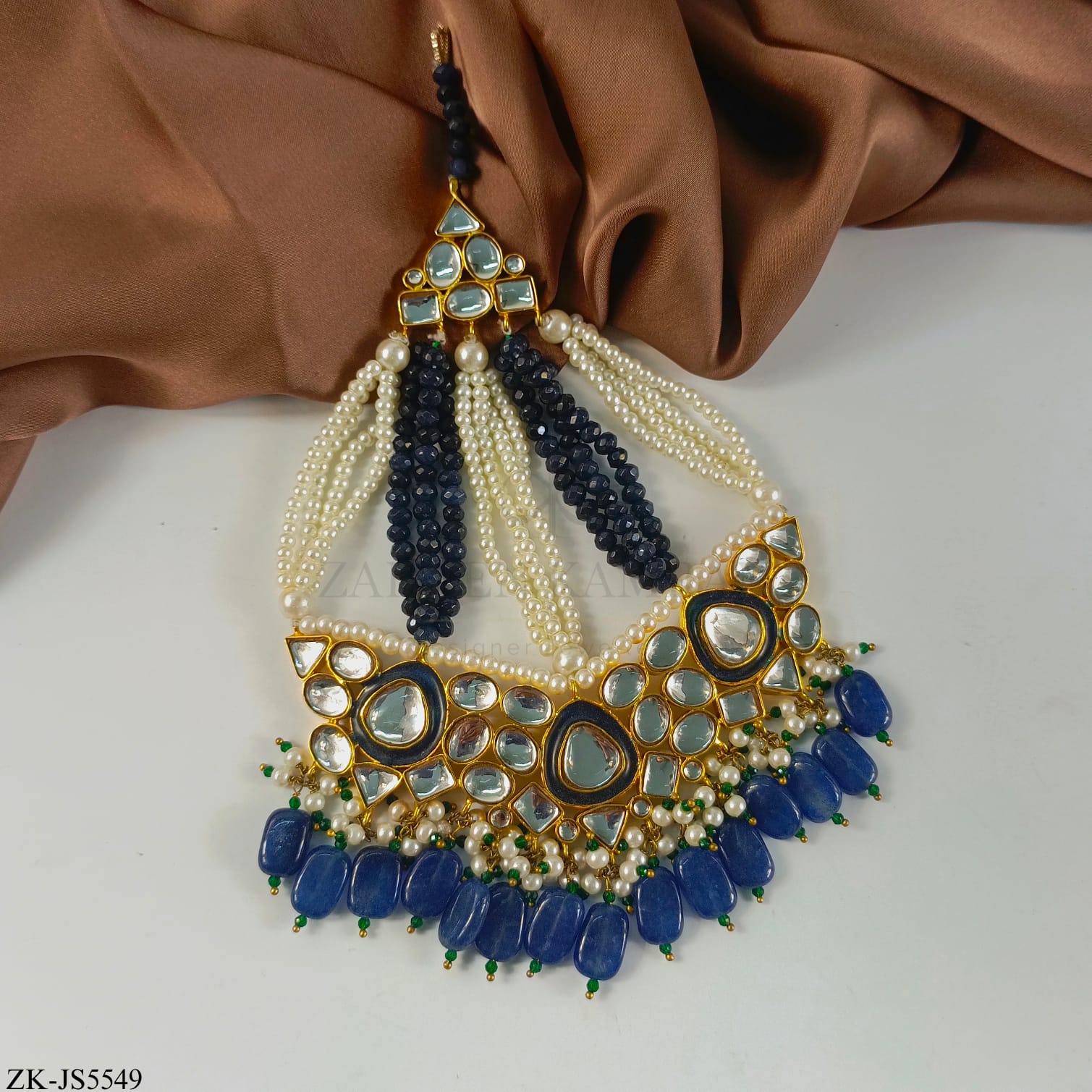 SAPPHIRE KUNDAN SET