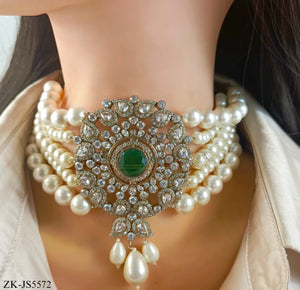 EMERALD SILVER SET