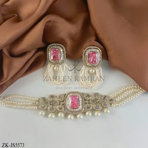 PINK STONES SET