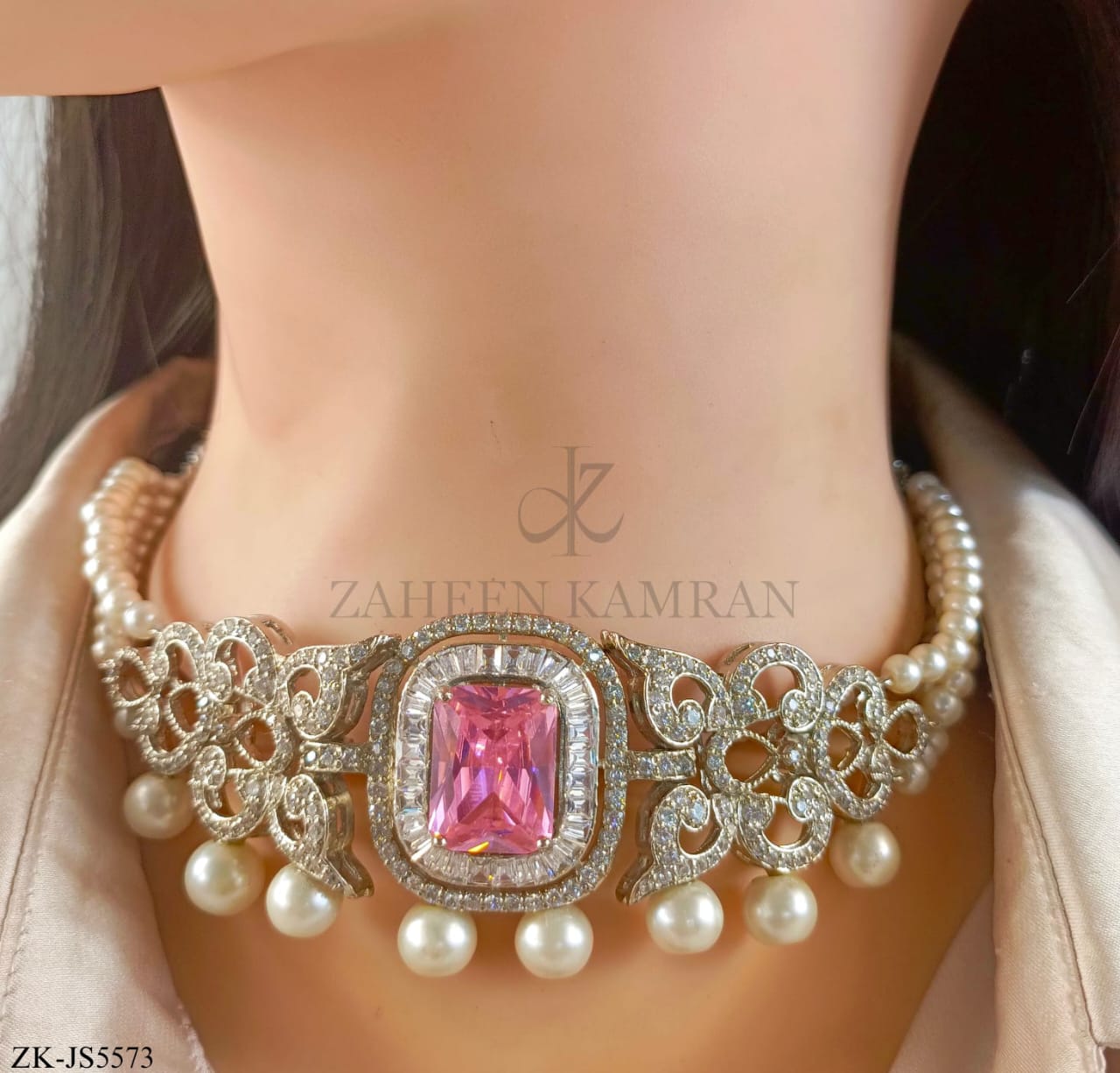 PINK STONES SET