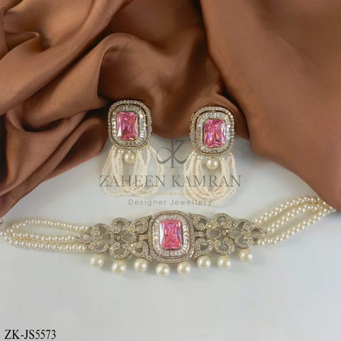 PINK STONES SET