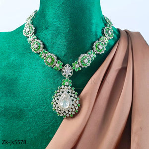 EMERALD SILVER SET