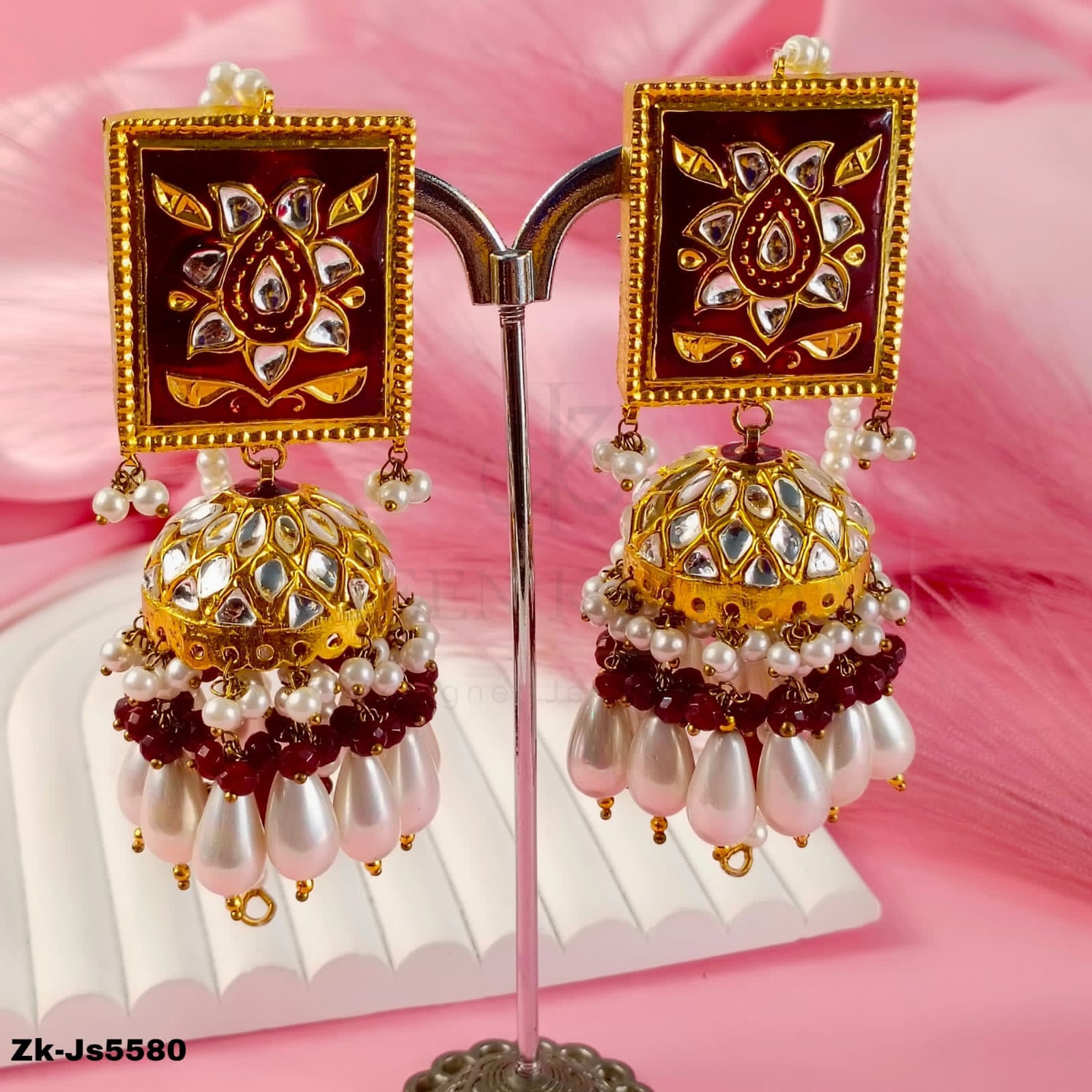 SQUARE KUNDAN SET