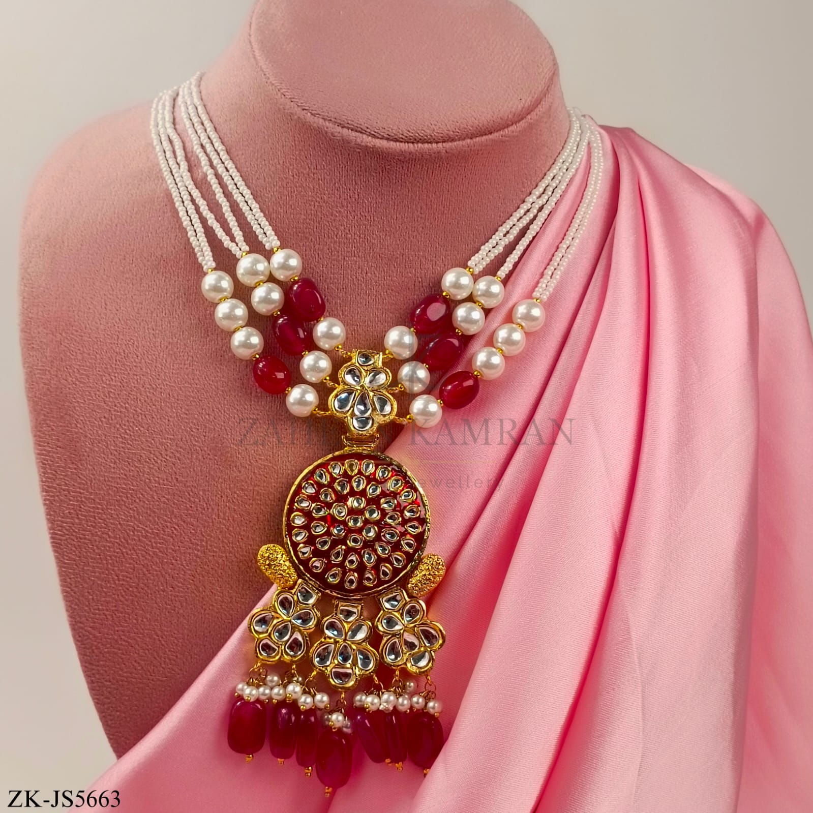 KUNDAN FLORAL SET