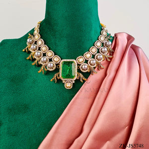 EMERALD KUNDAN SET