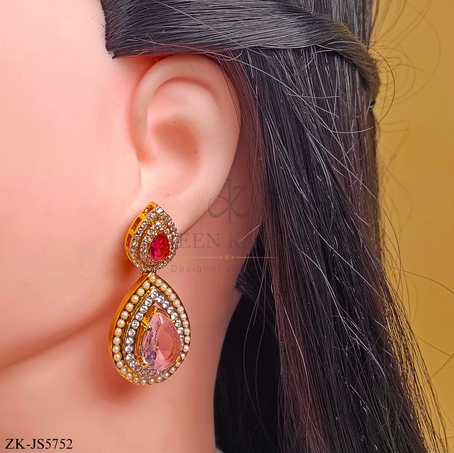 PINK STONES SET