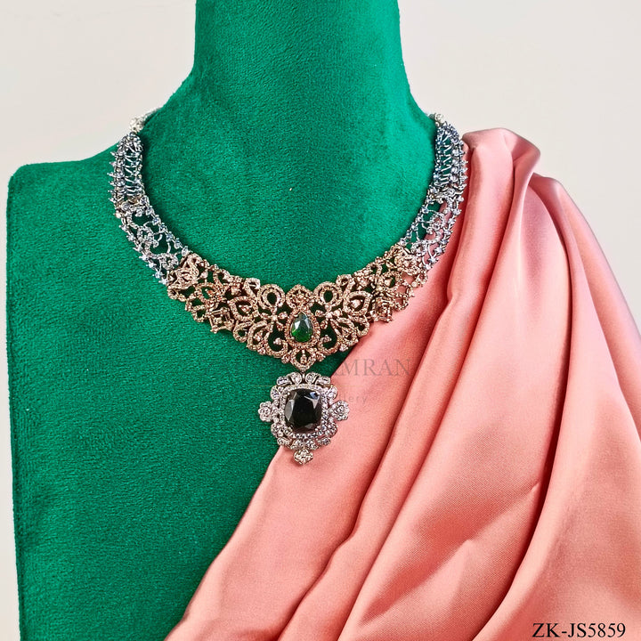 EMERALD SILVER SET
