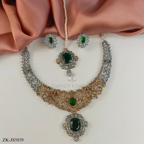 EMERALD SILVER SET