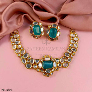 SAPPHIRE KUNDAN SET