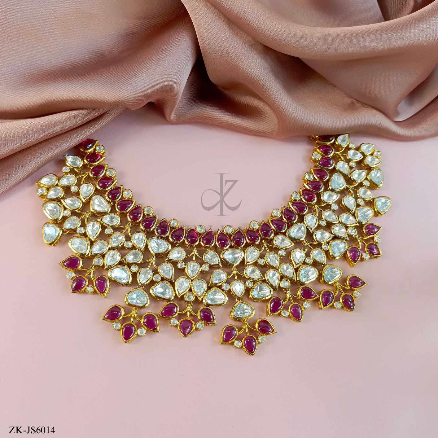 Necklace alongside Earrings and Jhummar