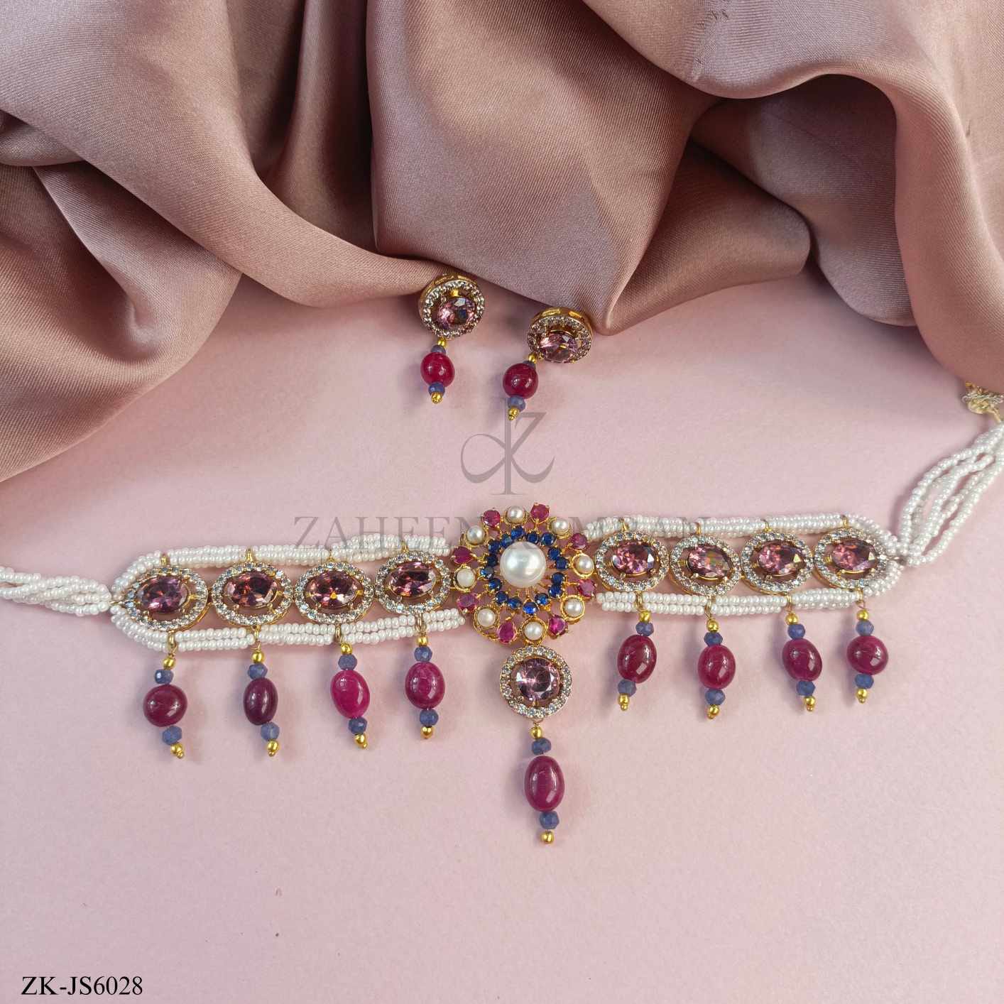 RUBY CHOKER SET