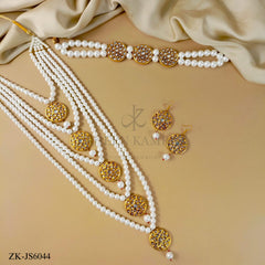 White Multi Layer Mala