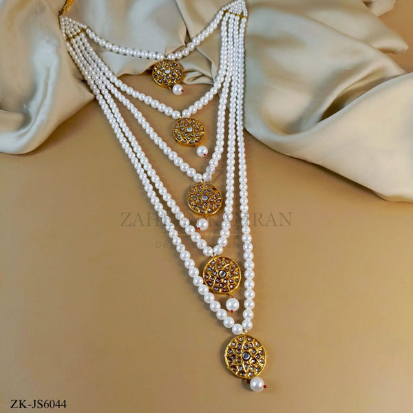 White Multi Layer Mala