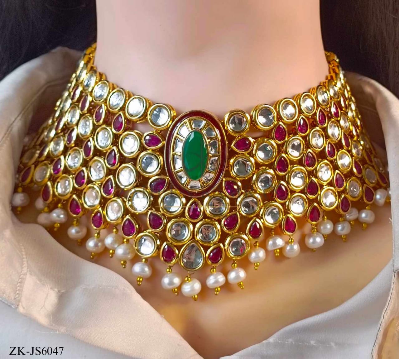 KUNDAN RUBY SET