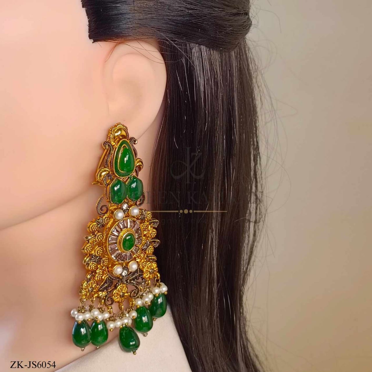 ANTIQUE EMERALD SET