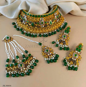 ANTIQUE EMERALD SET