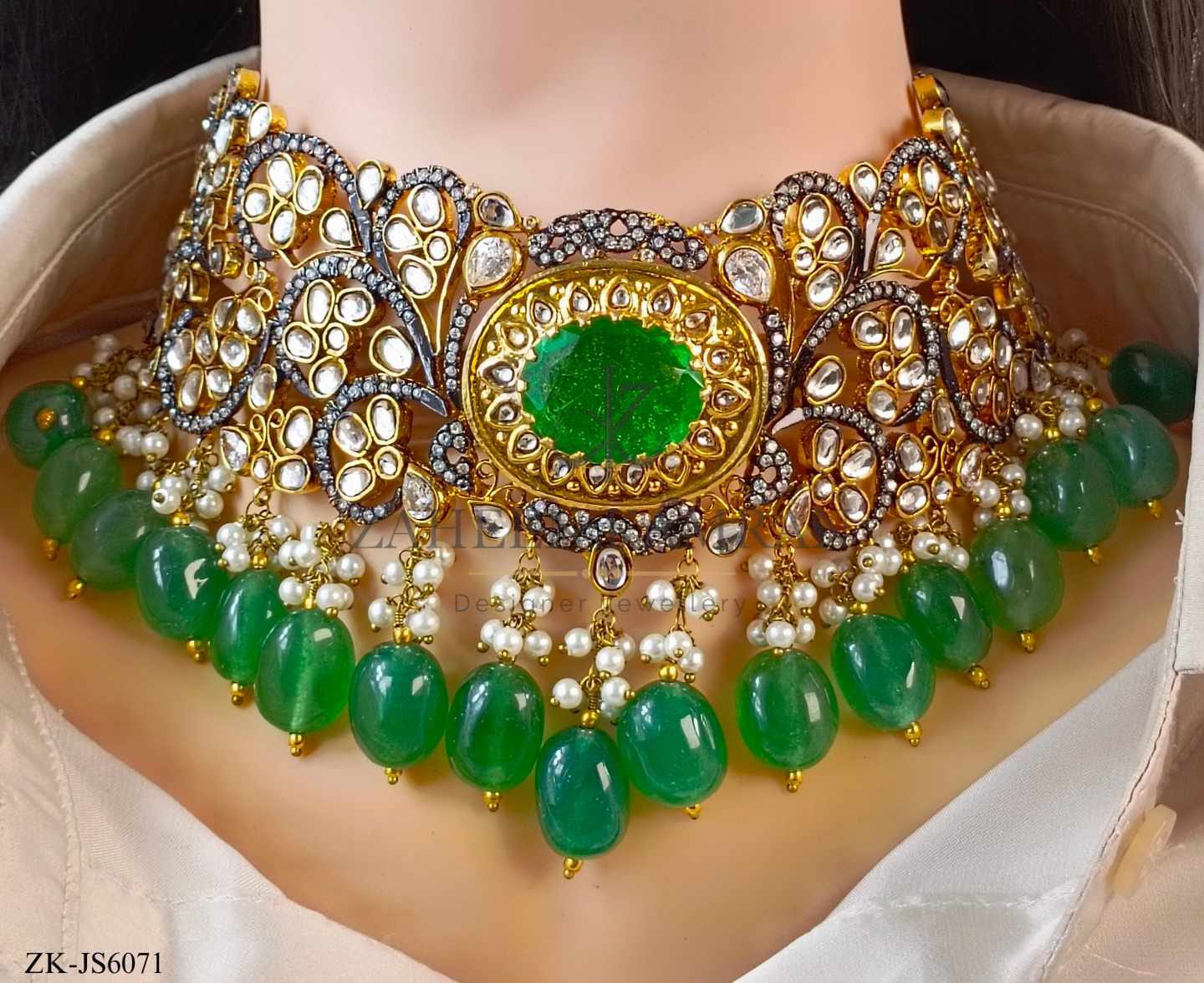 EMERALD CHOKER SET