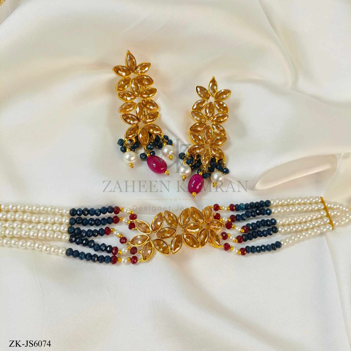 CHAMPAGNE CHOKER SET