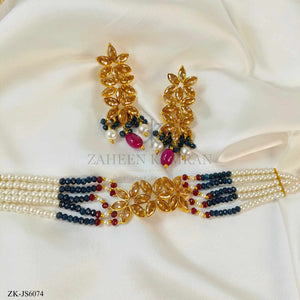 CHAMPAGNE CHOKER SET