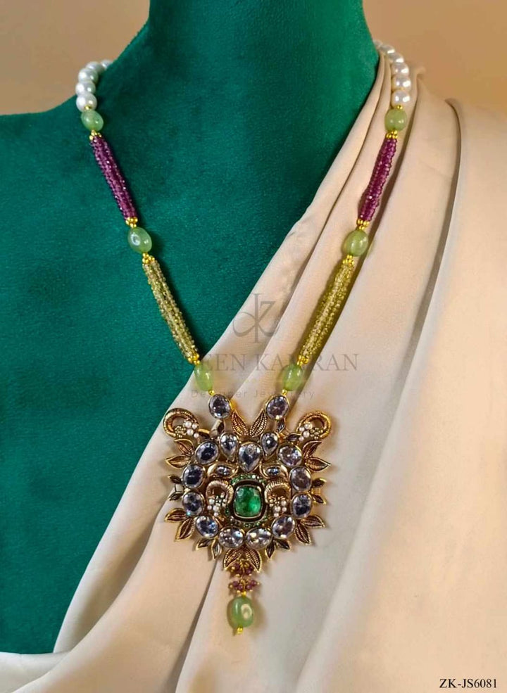 EMERALD MALA SET