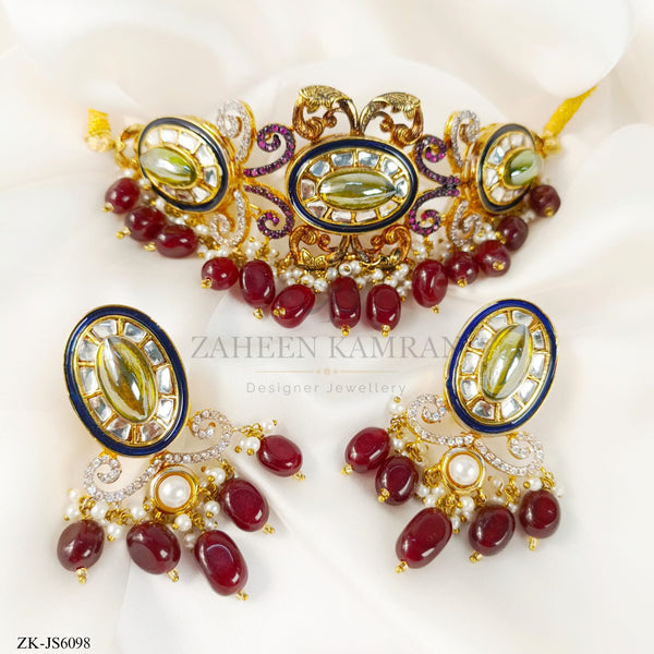 GARNET CHOKER SET